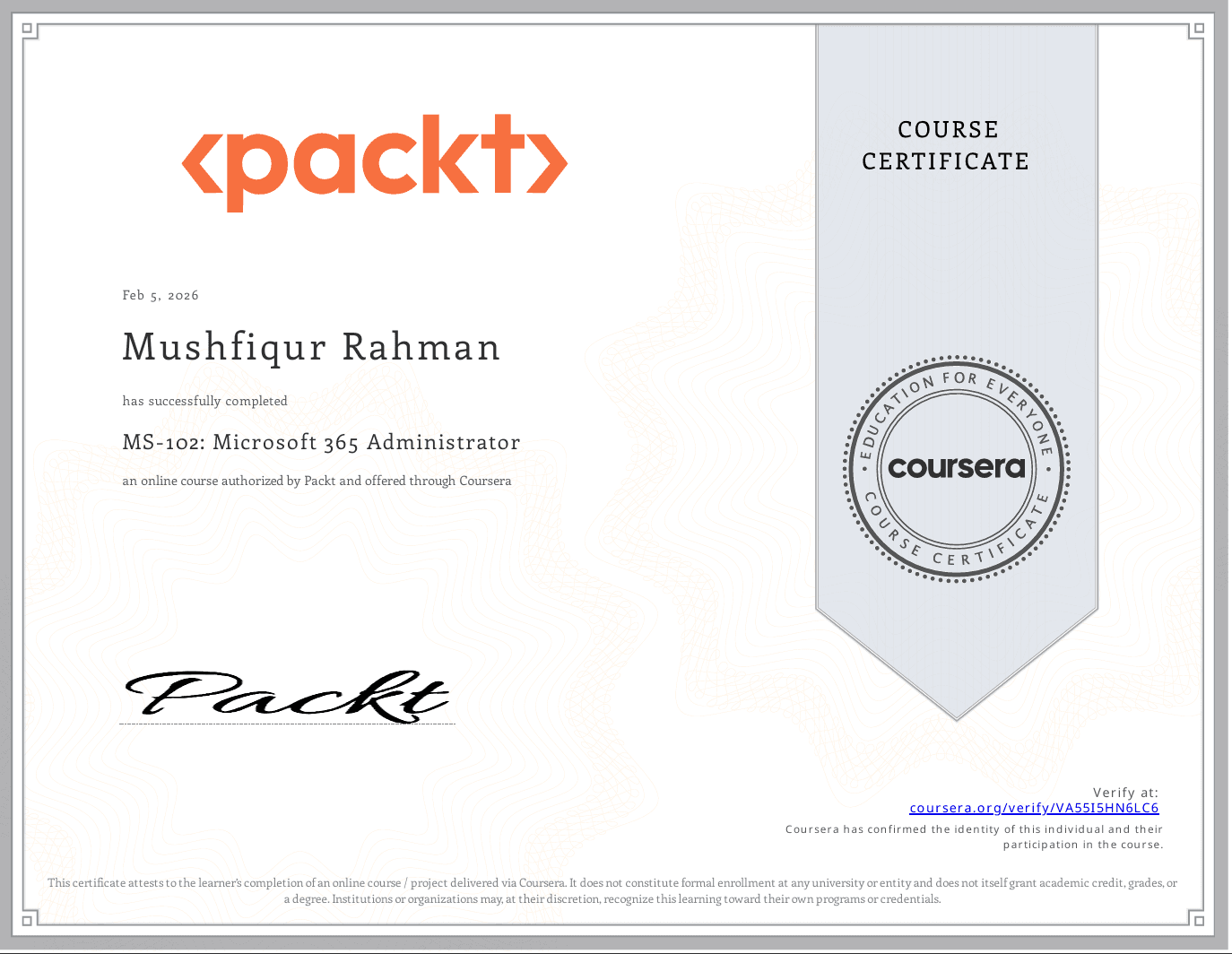 Microsoft 365 Administrator