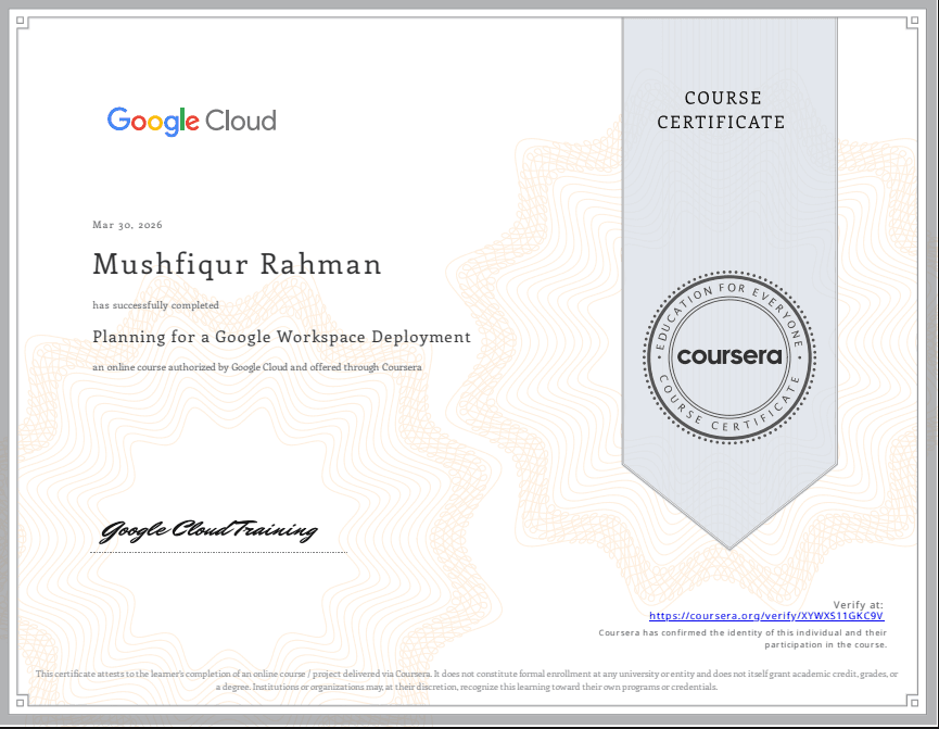Planning for a Google Workspace Deployment